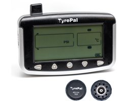 TyrePal TC215B + 2 TCSO Sensor Kit – Draadloos TPMS Bandenspanningsmeter – Voor Auto, Caravan, Trailer of Camper – Real-time Bandendruk & Temperatuurmeting"