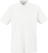 Fruit of the Loom Premium Polo Shirt Wit XL