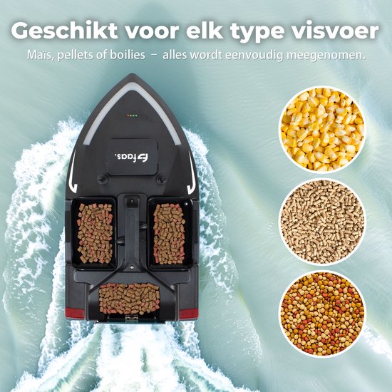 Faas Bait Boat T60 - pour la pêche à la carpe - Bateau de pêche avec télécommande, GPS, régulateur de vitesse et batterie