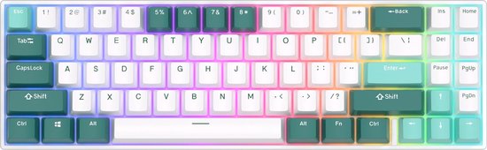 Royal Kludge RK71 - Gaming Toetsenbord - Draadloos - Mechanisch - RGB - Keyboard - Gaming