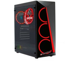 ScreenON - Allround Game Computer Red - Ryzen 9 - RTX 3050 - 16GB - 512GB SSD - Windows 11 Pro + WiFi & Bluetooth