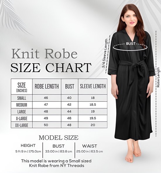 Luxueuze Dames Ochtendjas | Superzachte Katoenen Gebreide Badjas | Lichtgewicht Badjas, Lounge Wear en Nachtkleding voor het hele Seizoen | Perfect Cadeau voor Dierbaren maat XL