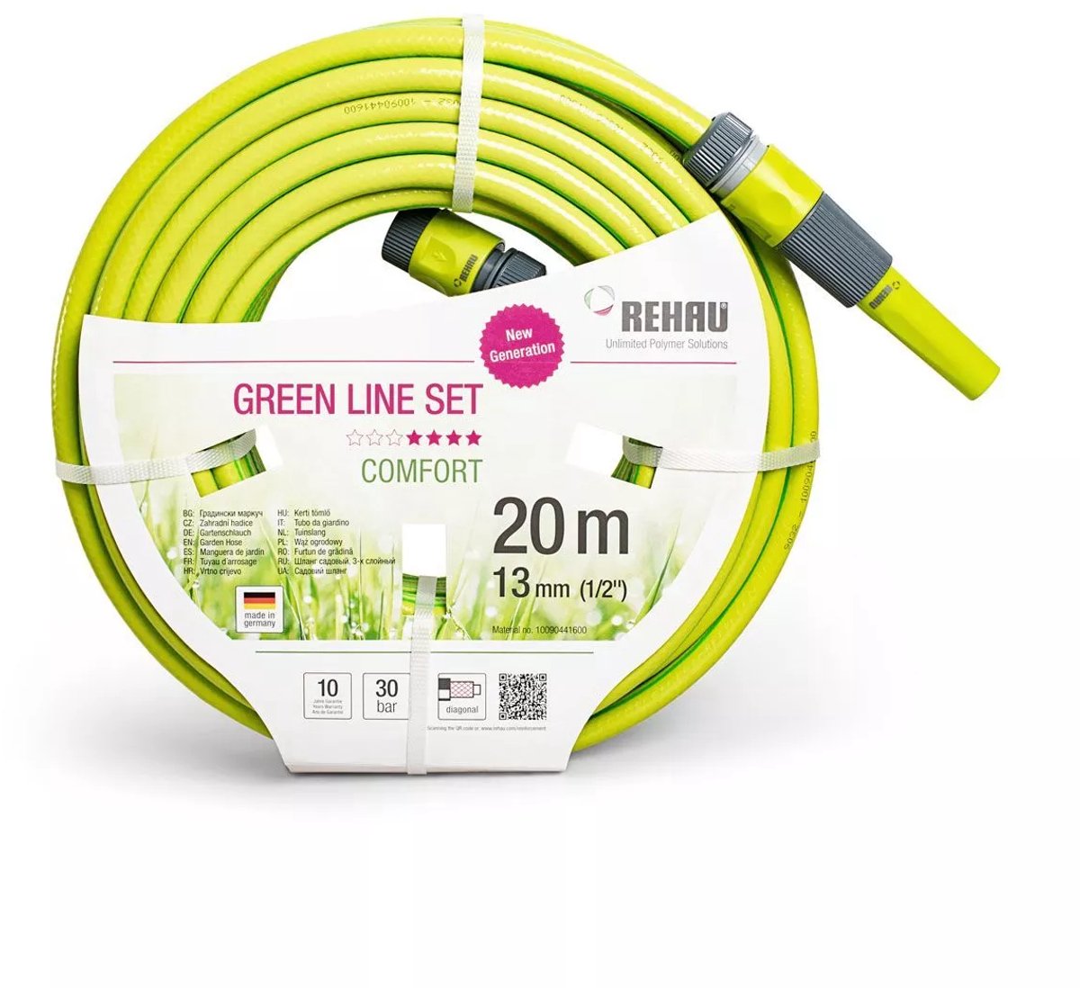GREEN TUINSLANGSET 1/2" 20 meter Groen