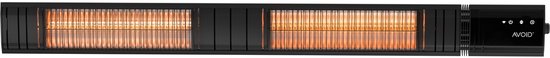 AVOID® Terrasverwarmer Elektrisch T17-GR30B – Compacte Heater – Snel Warm & Energiezuinig – 3000W – Zwart
