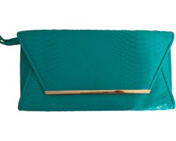 Groene handtas/clutch