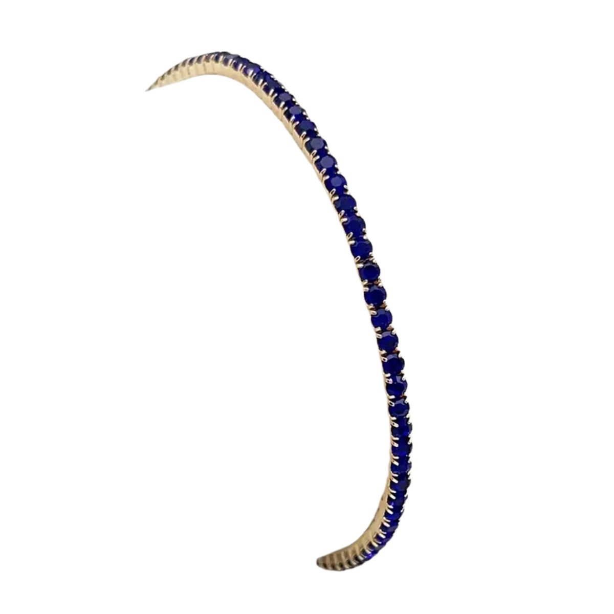 Nivard Armband - Staal - Nep Zilver - Dames - Nep Goud/Blauw