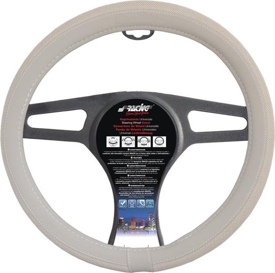 Couvre Volant Simoni Racing Universel Pvc 37-39 Cm Crème