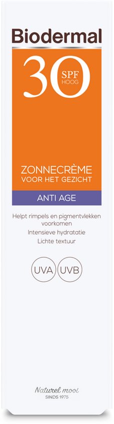 Biodermal Zonnebrand - Anti Age Zonnecrème voor het gezicht - SPF 30 - 40ml