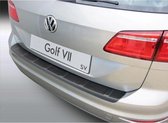 RGM ABS Achterbumper beschermlijst passend voor Volkswagen Golf VII Sportsvan 5/2014- 'Ribbed' Zwart