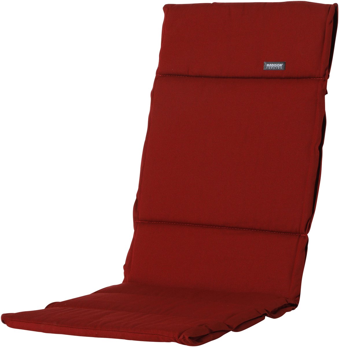Kussen fiber de luxe ca.125x50cm Rib red 2 stuks