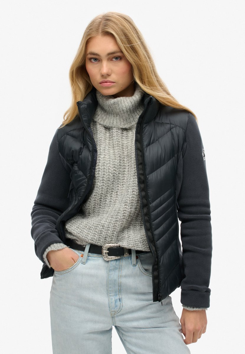Superdry Storm fleecejack Dames Gewatteerde jassen Marineblauw