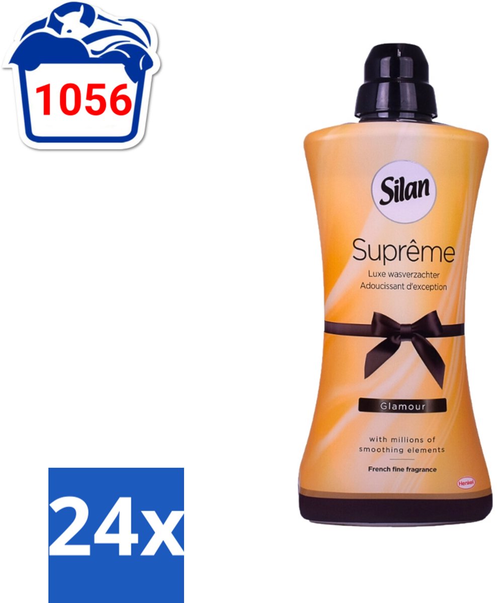 24 x Silan Suprême - Wasverzachter - Glamour - 44 Wasbeurten - 1.2L - Wasverzachter - Wasverzachter Glamour - Luxe Wasverzachter - Zachte Was - Geurige Was