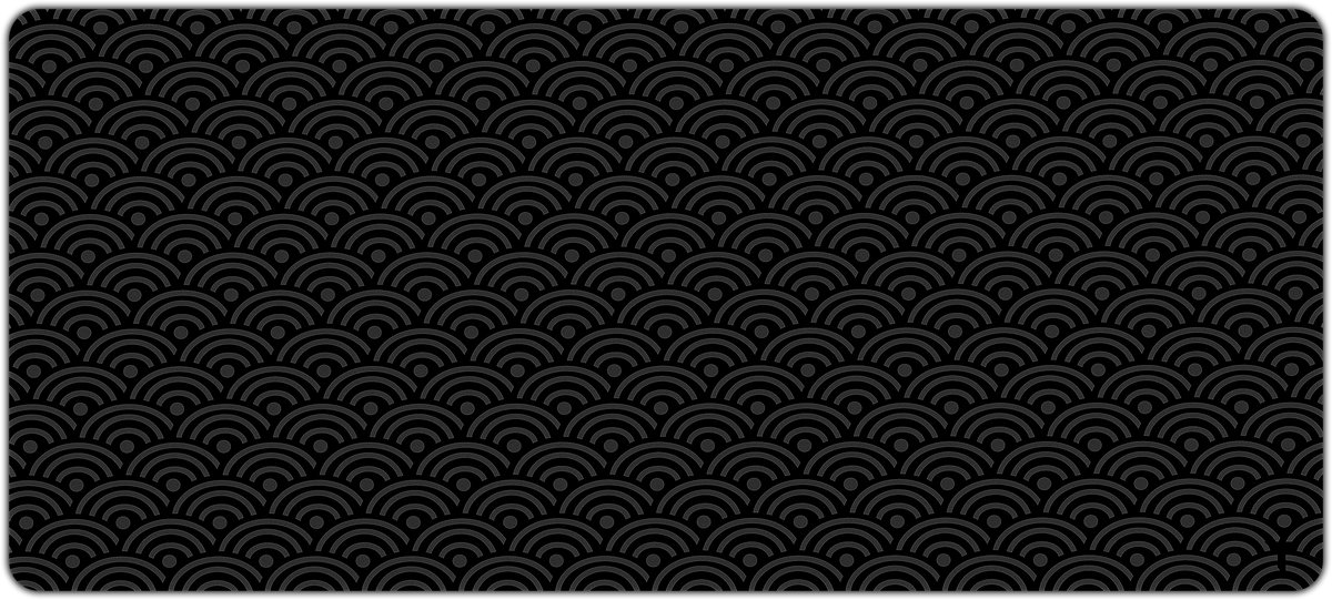 Tommiboi muismat - First collectie Zwart - xxl muismat - 90x40 cm – Anti-slip – Grote Muismat