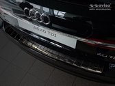 Avisa Zwart RVS Achterbumperprotector passend voor Audi A6 (C8) Avant 2018- 'Ribs'
