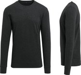 Senvi - Crew Sweater Long - Kleur: Donker Grijs - Maat XL