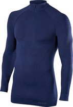 FALKE Maximum Warm Zip Shirt Heren 33540 - Blauw 6177 dark night Heren - S