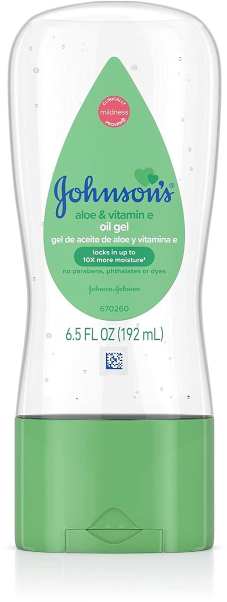 Johnson's Baby Oil Gel with Aloe Vera & Vitamin E - 192ml