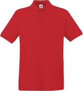 Fruit of the Loom Premium Polo Shirt Rood S