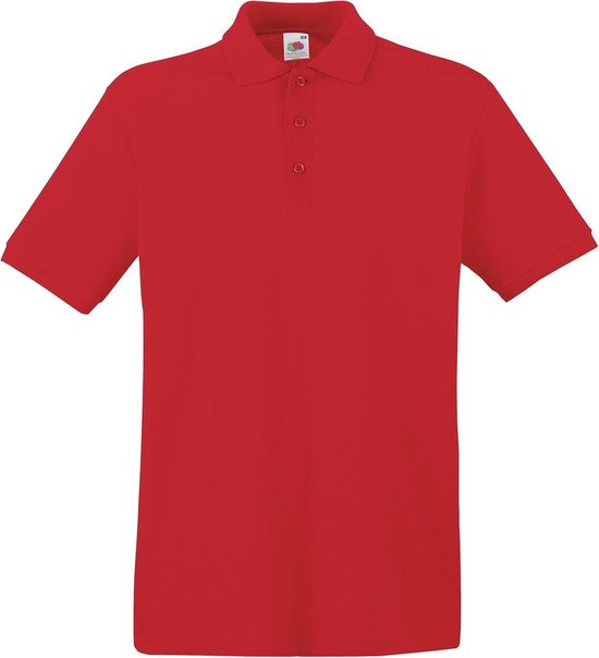 Fruit of the Loom Premium Polo Shirt Rood S