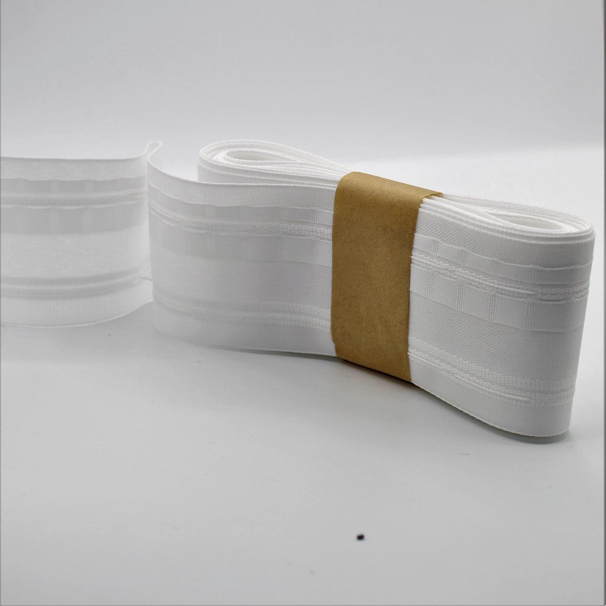 5 METER Gordijnband Wit 3 Plooien/Fronsen 50mm breed - plooiband / zoomband / fronsband