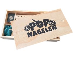 Popnagelen dobbelspel DUO EDITION - duurzaam houten gezelschapsspel - gezellig - én oer Hollands
