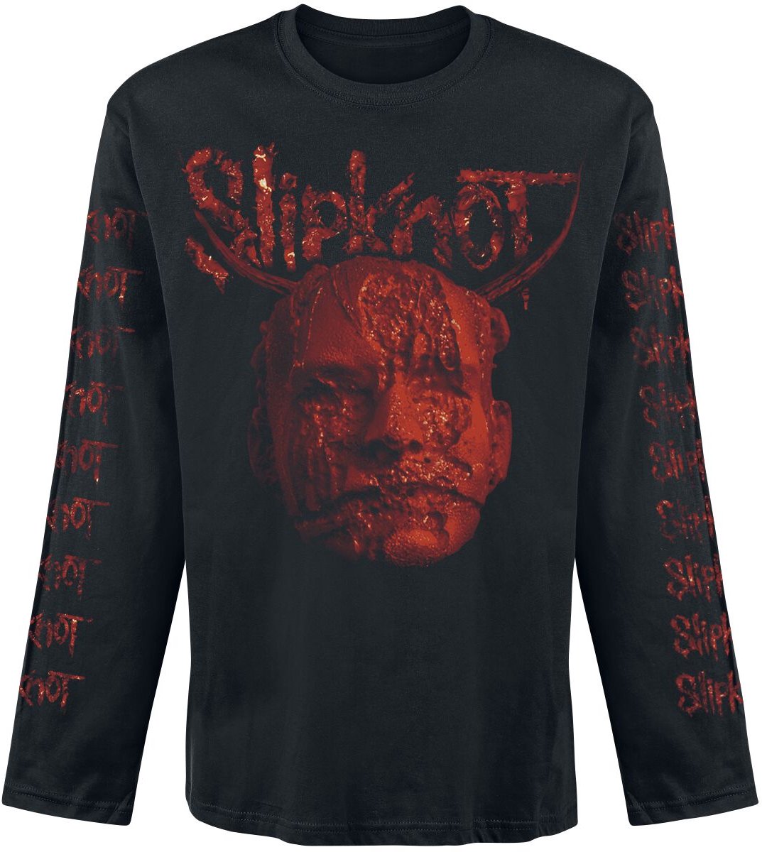 Slipknot Bloody Head Heren Shirt met lange mouwen - zwart - M