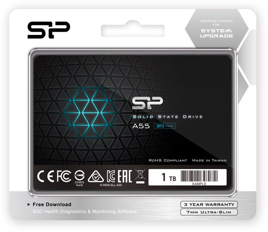 SP Silicon Power Ace A55 - 1TB Interne SSD - 2,5 inch - SATA III