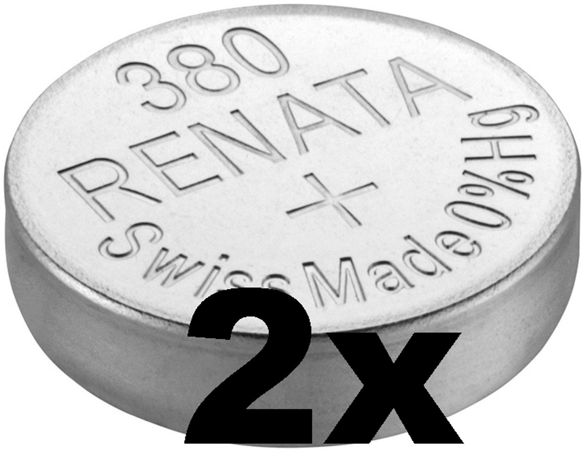 Renata 380 -SR936W zilveroxide knoopcel horloge batterij 2(twee) stuks