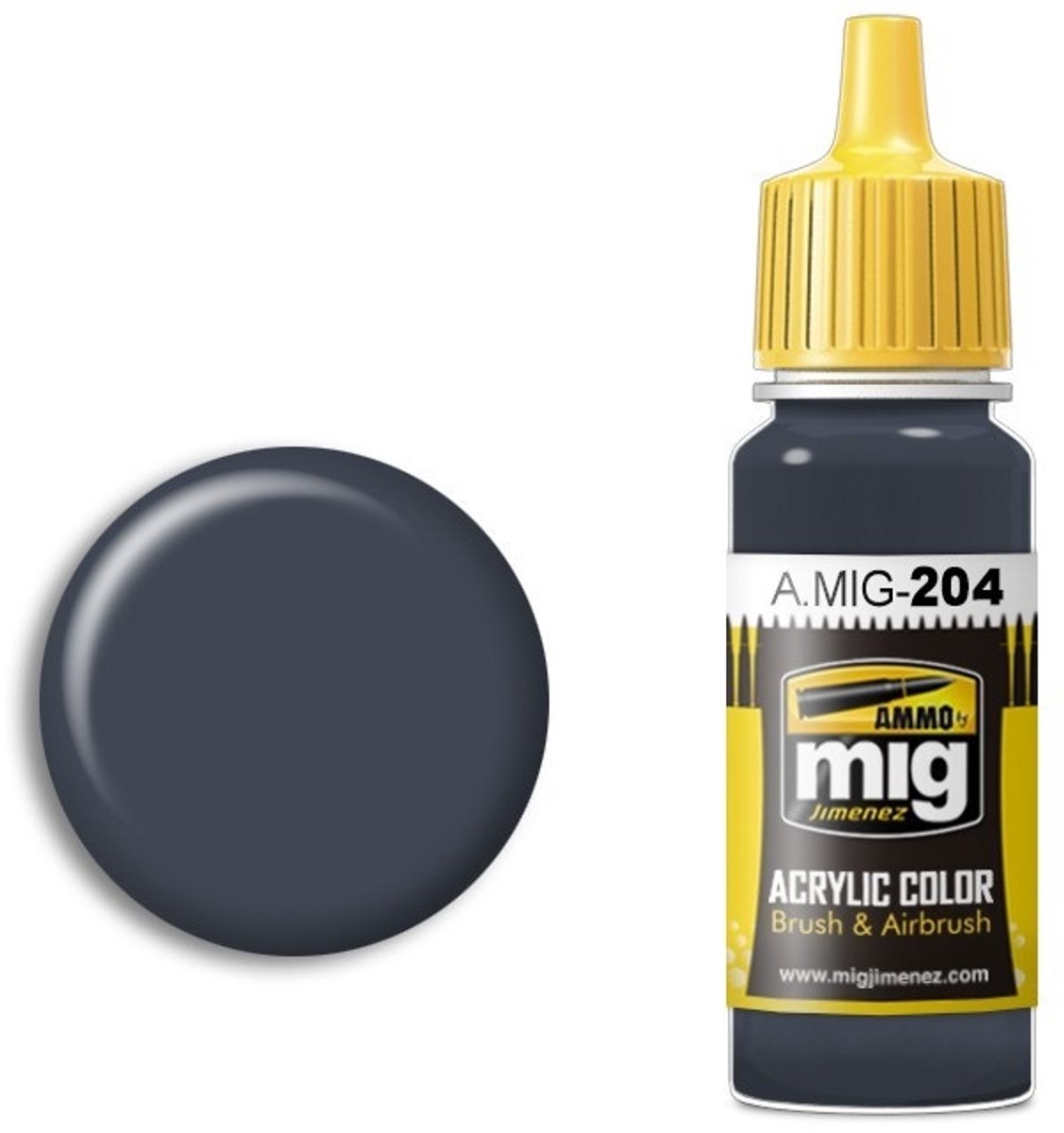 AMMO by Mig Jimenez Hobbyverf Schepen - MIG 0204 FS 36118 Medium Gunship Gray - Acryl Verf flesje - 17 ml