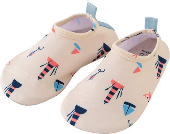 Fresk Zwemschoenen 27/28 -UV 50-bescherming – Antislip Strandschoenen – Quick Dry – Waterschoenen voor Kinderen – Elastische Pasvorm Jongens - Creme - Lighthouse
