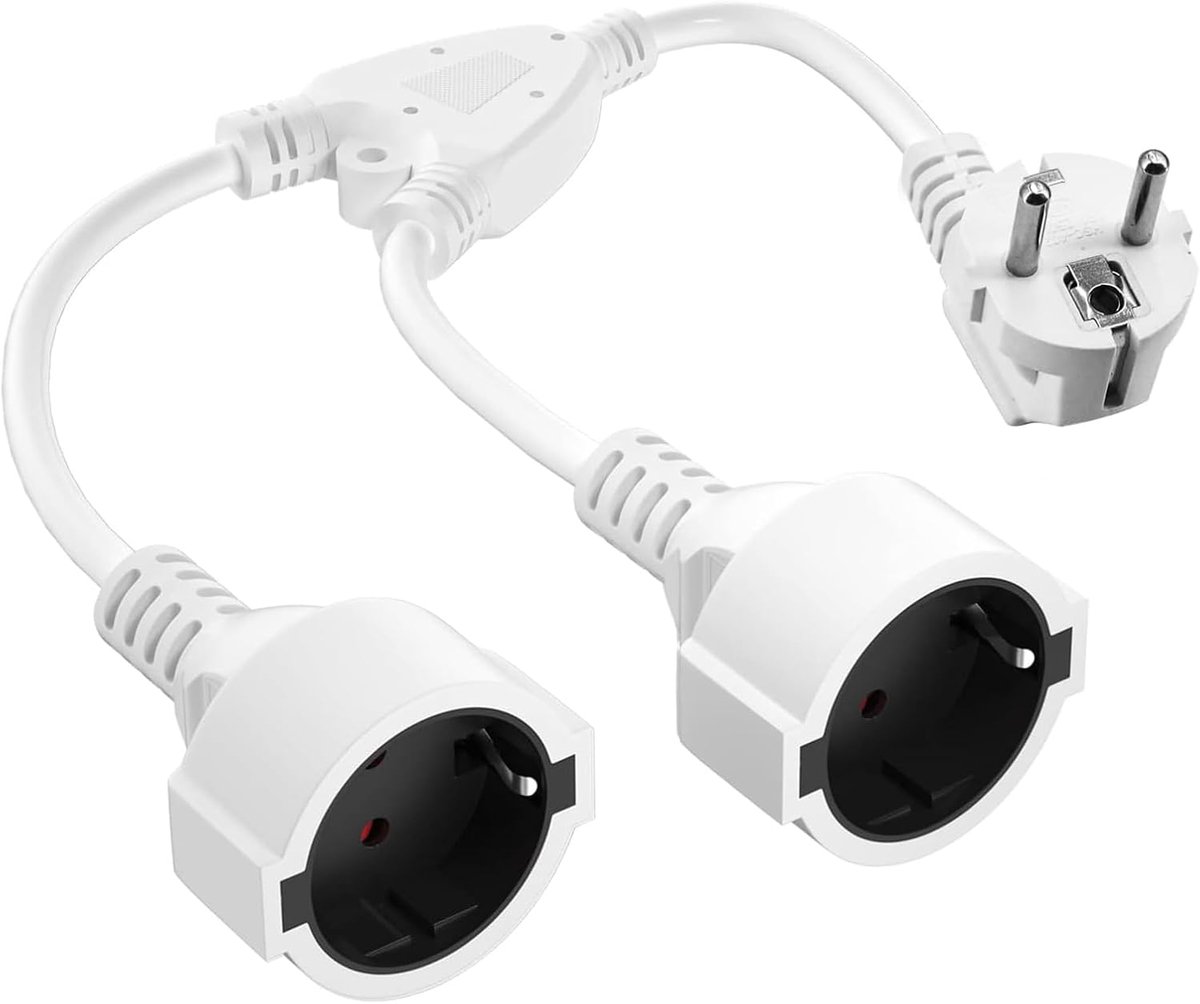 Dubbele stekkeradapter 2-voudig - 16A/250V voor thuis en kantoor