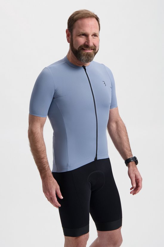 BBB Cycling Essence Fietsshirt Heren Korte Mouw - 15-25 °C - Ademend MTB en Wielrenshirt met 3 Achterzakken - IJs Blauw van BBB Cycling — afbeelding 3