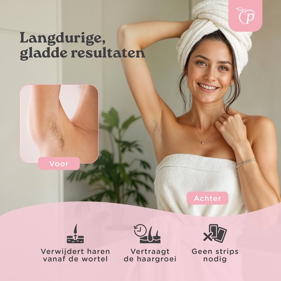 Wax Apparaat Set - Ontharingsapparaat - Incl. Wax Bonen - Wax Heater - 100ml - Zwart - Peach Beauty