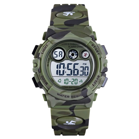 Horloge Jongens - Chronograaf - Alarm - Groen