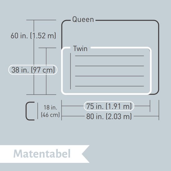 Bestway luchtbed - 1-Persoons - 97 x 191 x 46 cm - Grijs - Inclusief pomp en Hoeslaken van Merkloos — afbeelding 3