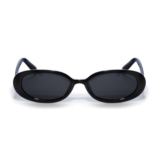 Zonnebril ovaal - Zonnebrillen - Festival bril - Rave bril - Glasses - Dik montuur - Zwart — afbeelding 2