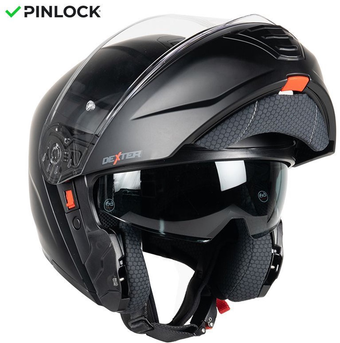 Motor Modulaire Helm ATLAS Zwarte mat S van MOTOBLOUZ