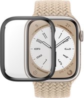 PanzerGlass Screenprotector geschikt voor Apple Watch - 45 mm Glazen | PanzerGlass Full Body Protector - Case Friendly - Zwart