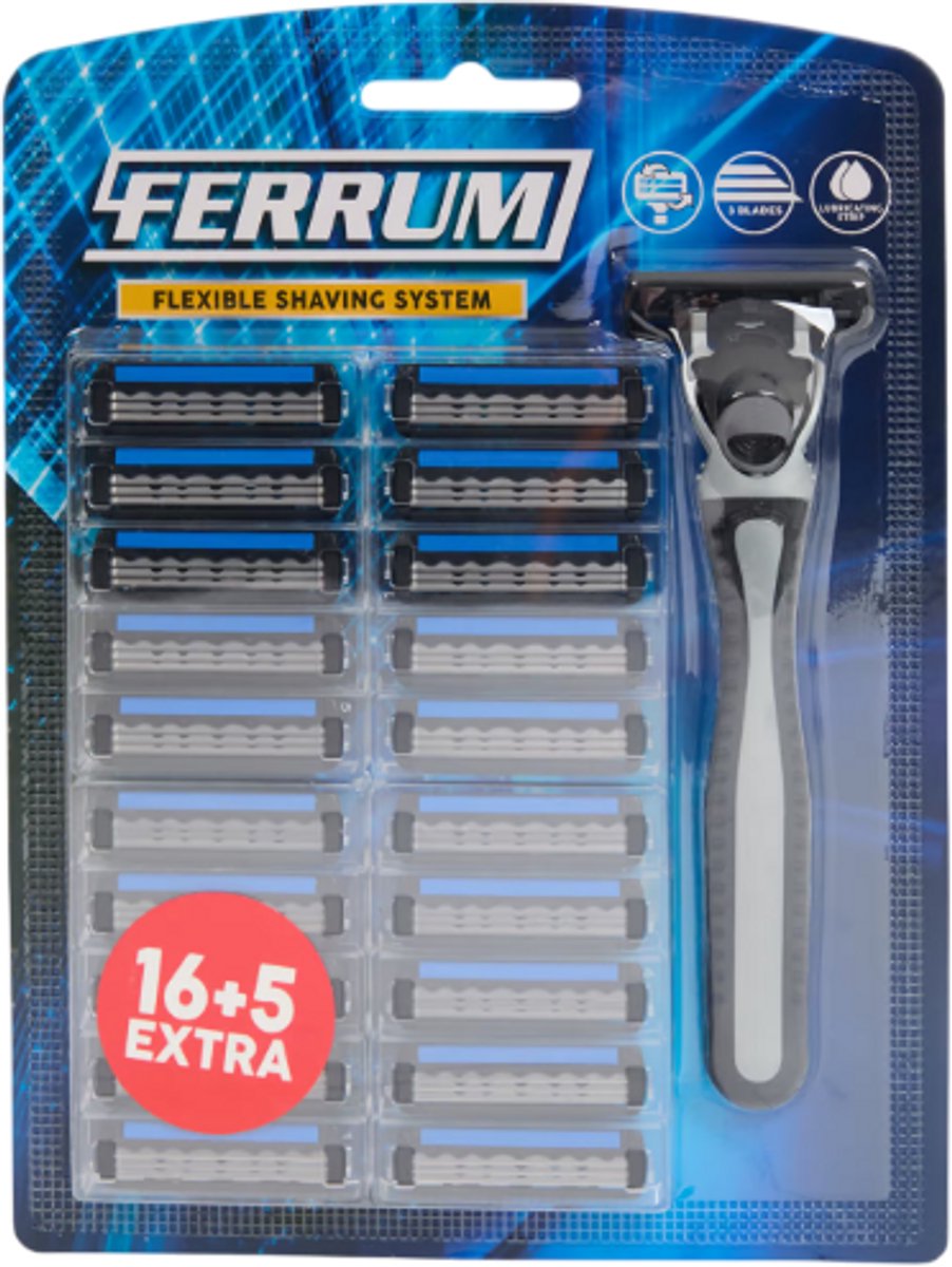 Ferrum scheermes met extra mesjes 21 stuks