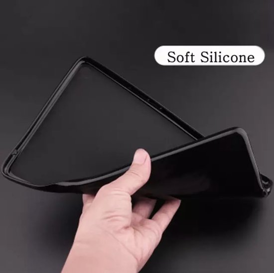 Apple iPad 8 10.2 2020, étui pour iPad 10.2 avec stylet, étui pour tablette pivotant, étui avec support magnétique, étui à rabat en cuir pour tablette Smart Cover Zwart - HiCHiCO
