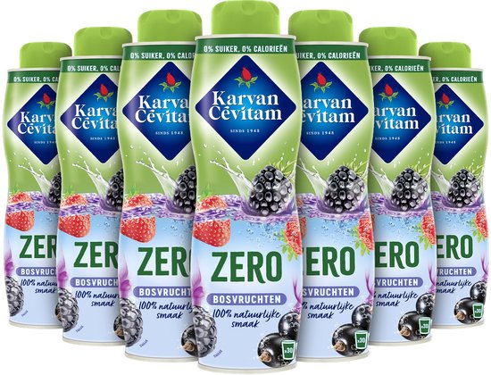 Karvan Cévitam Zero - Limonade - Bosvruchten - Voordeelverpakking - 6 x 600ml