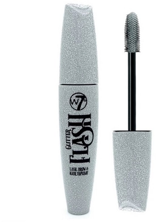 W7 Glitter Flash Lash Brow & Hair Topcoat - Silver Flash