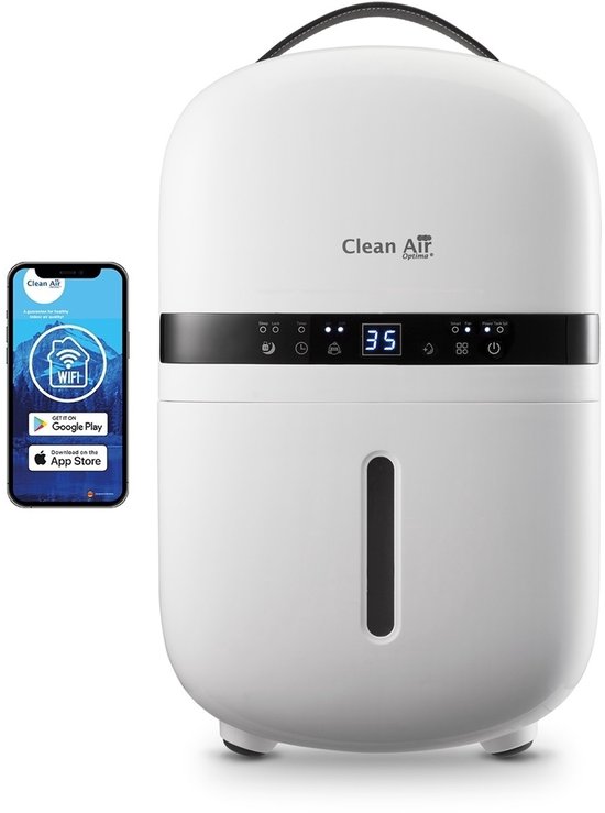 Clean Air Optima® CA-702 Smart - 2-in-1 Luchtontvochtiger & Luchtreiniger - 5 liter/dag - 5 voudige filtertechnologie - Ultrastille werking