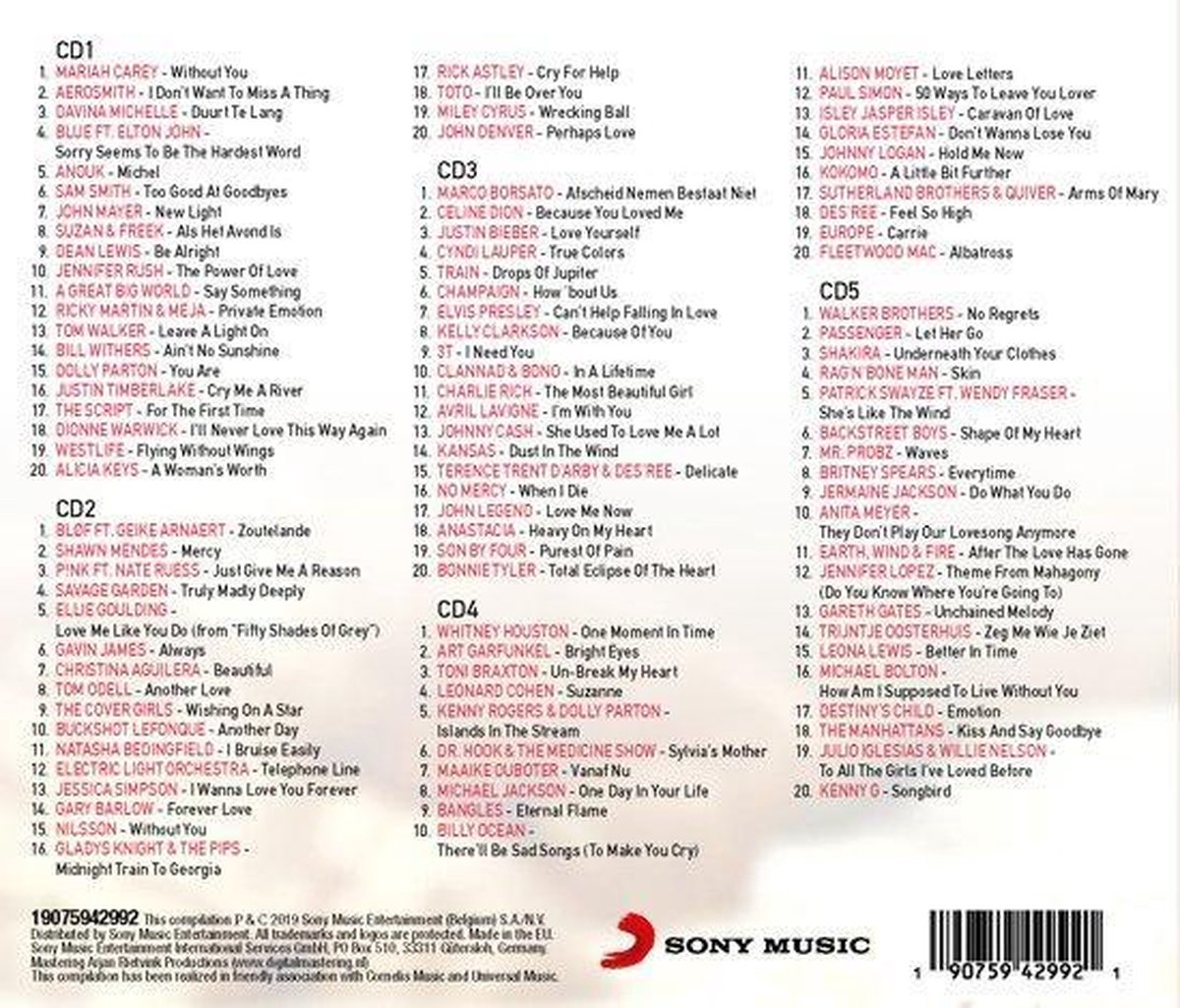 Knuffelrock Top 100 2019, Knuffelrock CD (album) Muziek