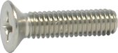 Kelfort Metaalschroef RVS platte kop phillips M8 x 20mm