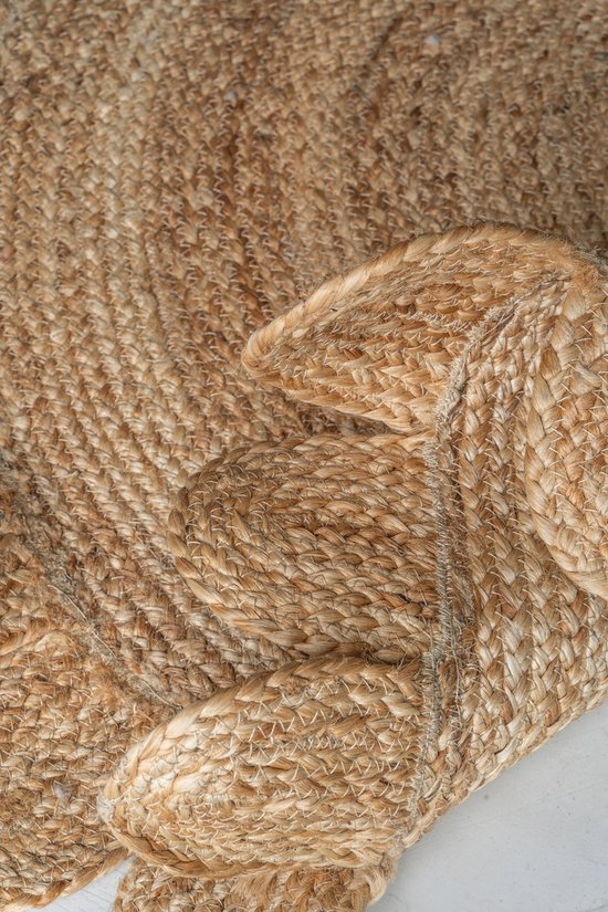 Vipanth Exports Jute tapijt rond tapijt voor woonkamer (225x225 voet