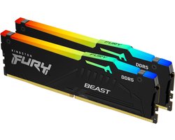 Kingston Technology FURY Beast 64GB 6000MT/s DDR5 CL36 DIMM (set van 2) RGB