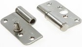 Axa Veiligheidskogelstiftpaumelle RVS ronde hoeken links 89 x 89 x 3mm SKG*** 1203-35-81/V4E