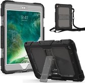 Ntech Apple iPad Mini 1/2/3 Armor Case met Draagriem - Zwart