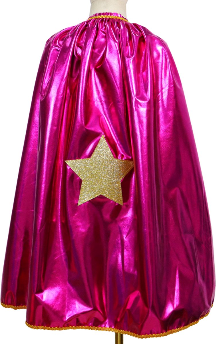 Joya Kids® Verkleedset Meisje | Superhelden Outfit Kind | Tutu Rok + Metallic Cape + Masker | Superheldin Ster | Prinses | Meisje Verkleedset | Prinsessencape | Carnaval | Verkleedkleding 3-delig | Roze — afbeelding 6